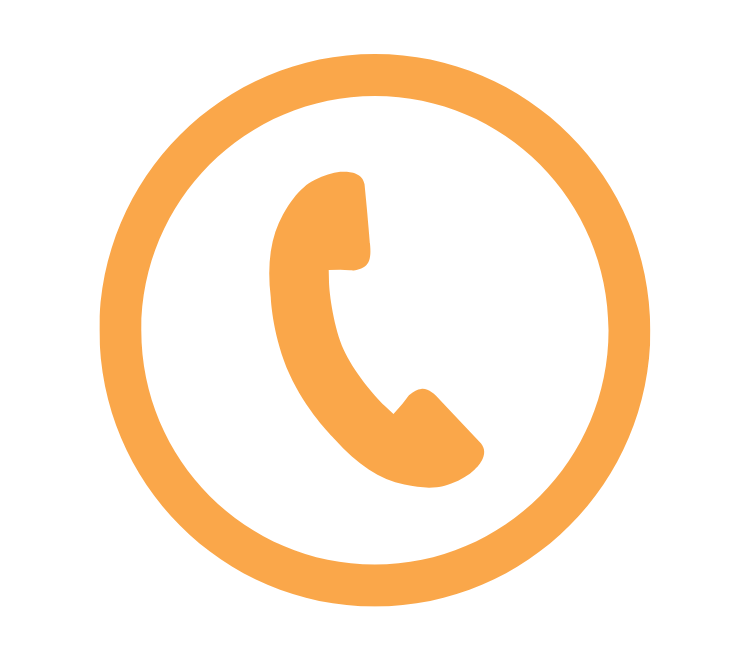 Phone orange icon